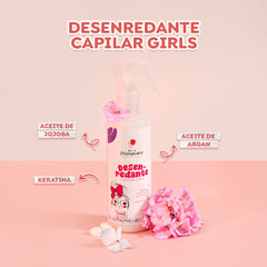 Girls Hair Detangler with Keratin, Jojoba Oil, Argan Oil. For all hair types.