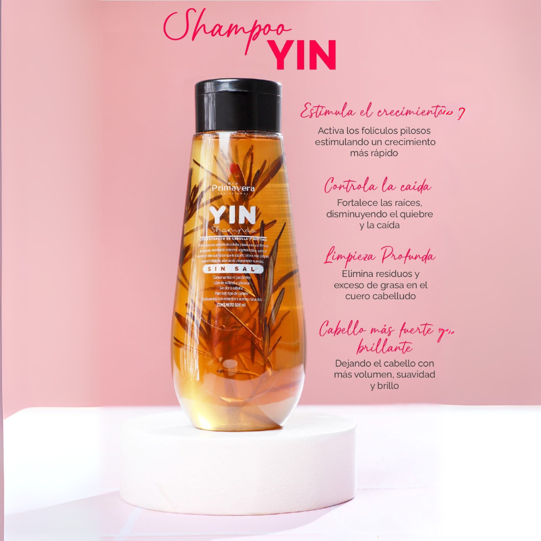 Yin Shampoo with Rosemary, Onion and Biotin Extracts