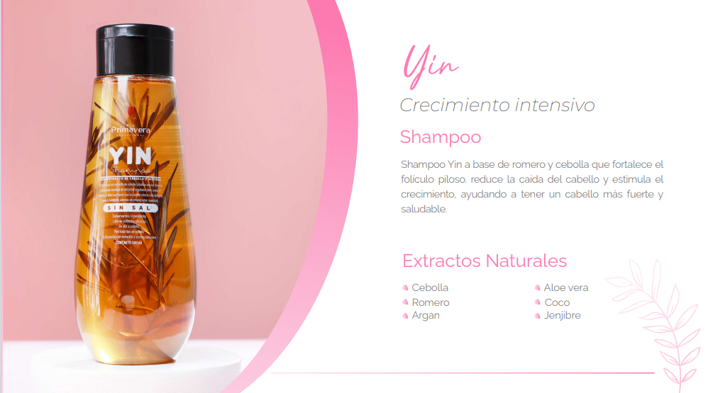 Yin Shampoo with Rosemary, Onion and Biotin Extracts